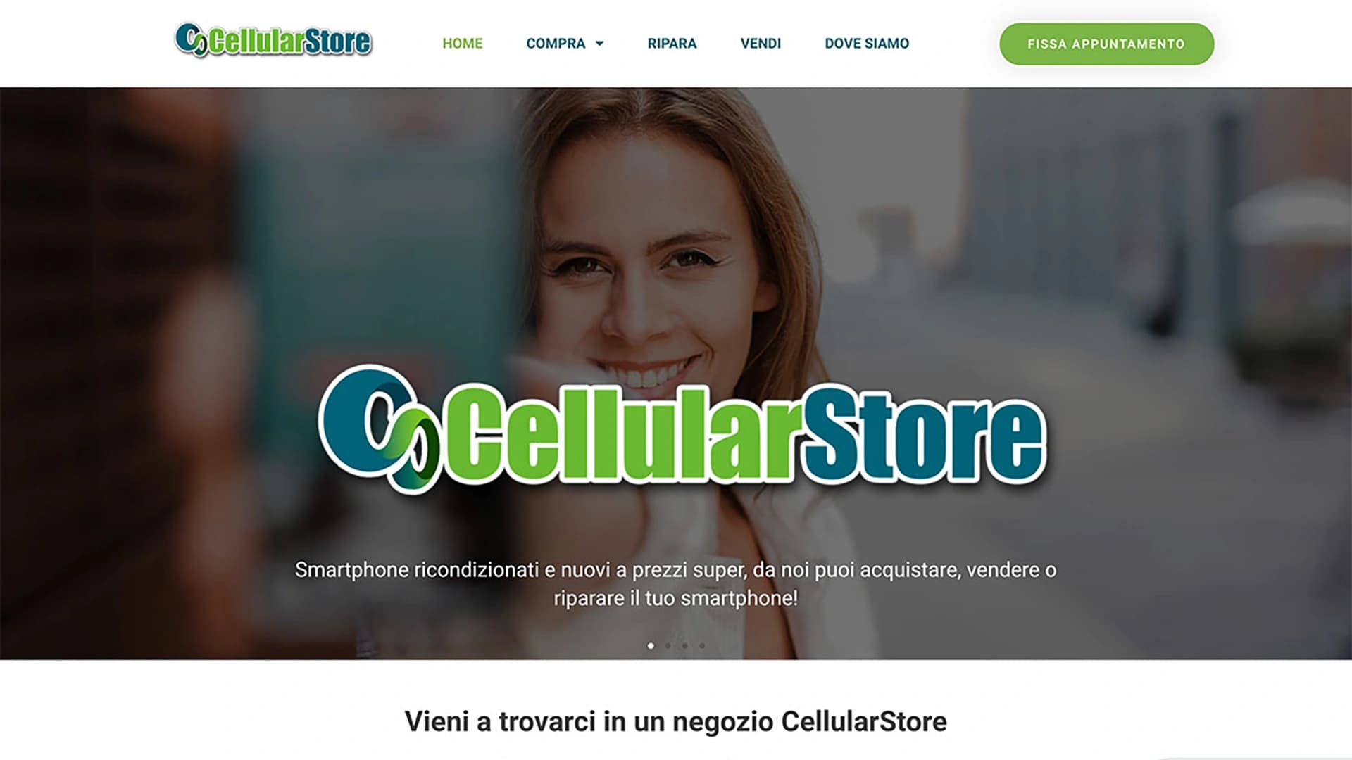 Cellular Store Dalmine website homepage
