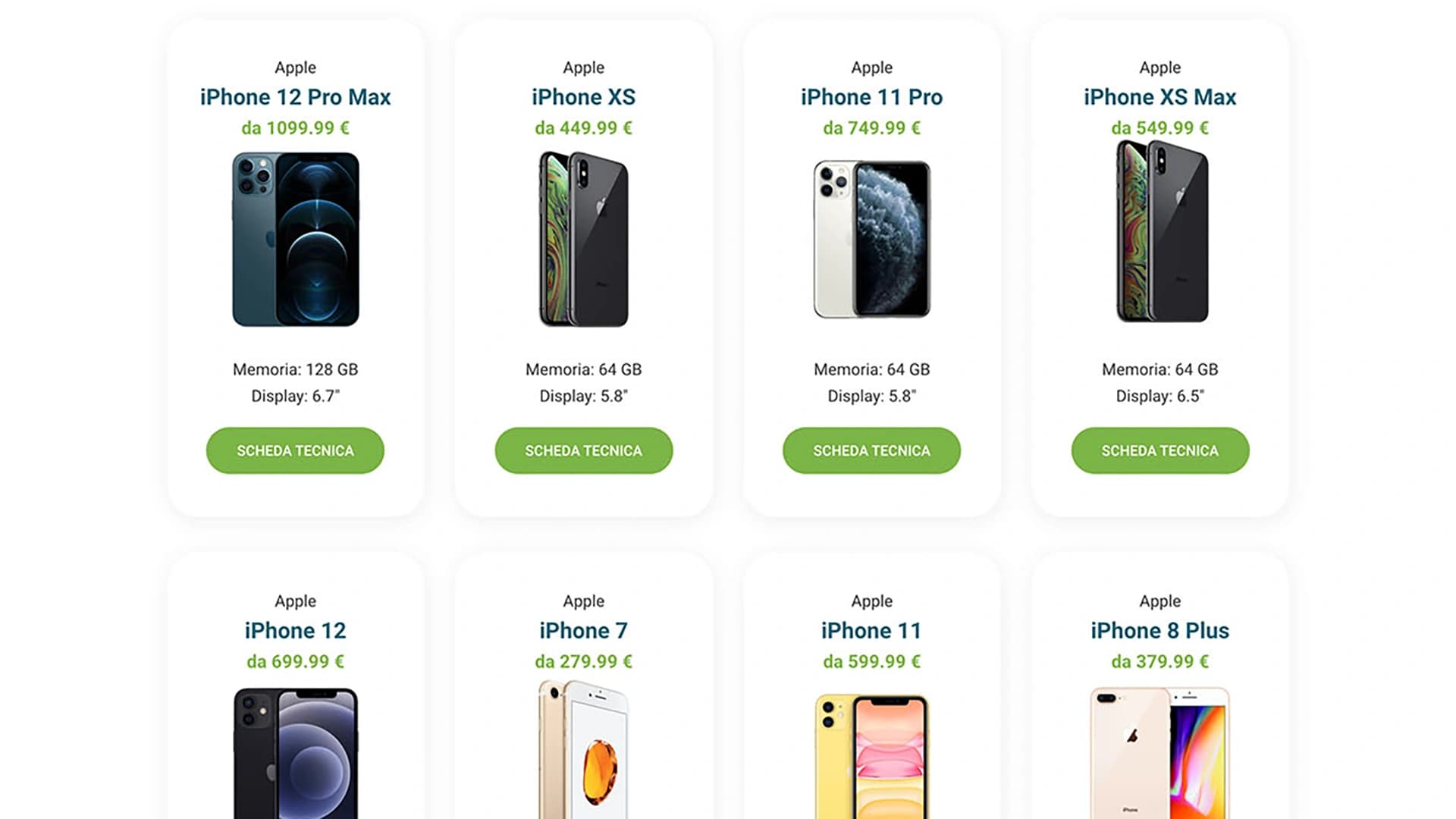 Cellular Store Dalmine website contact page