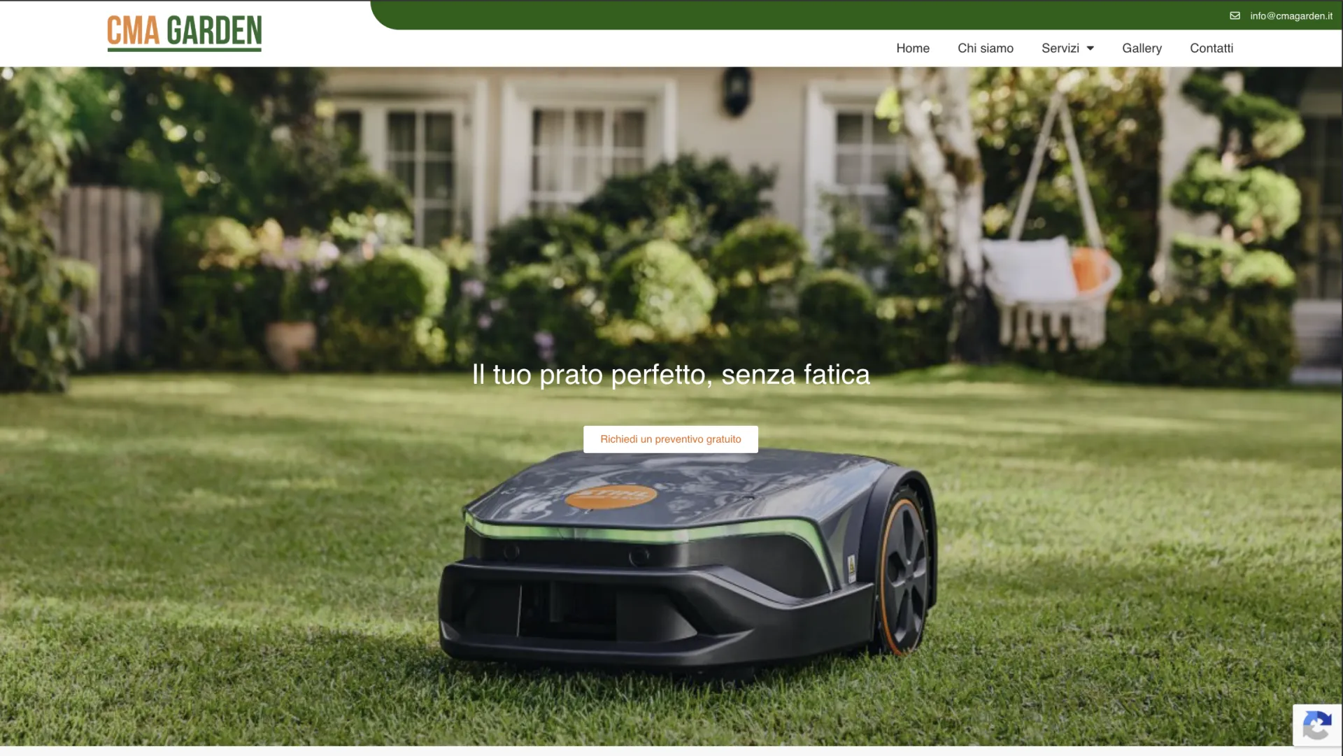 CMA Garden website homepage