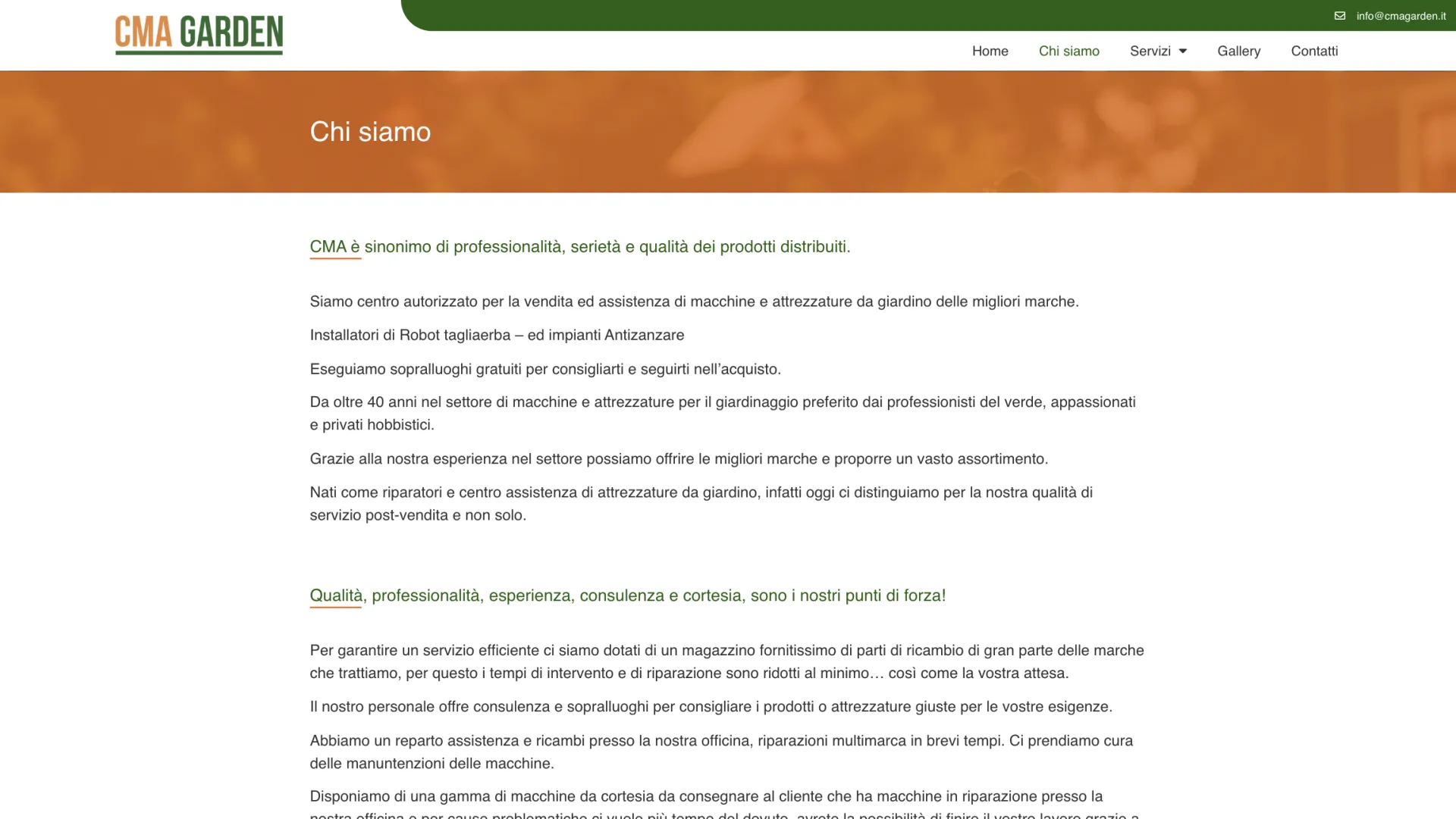 CMA Garden website product catalogue