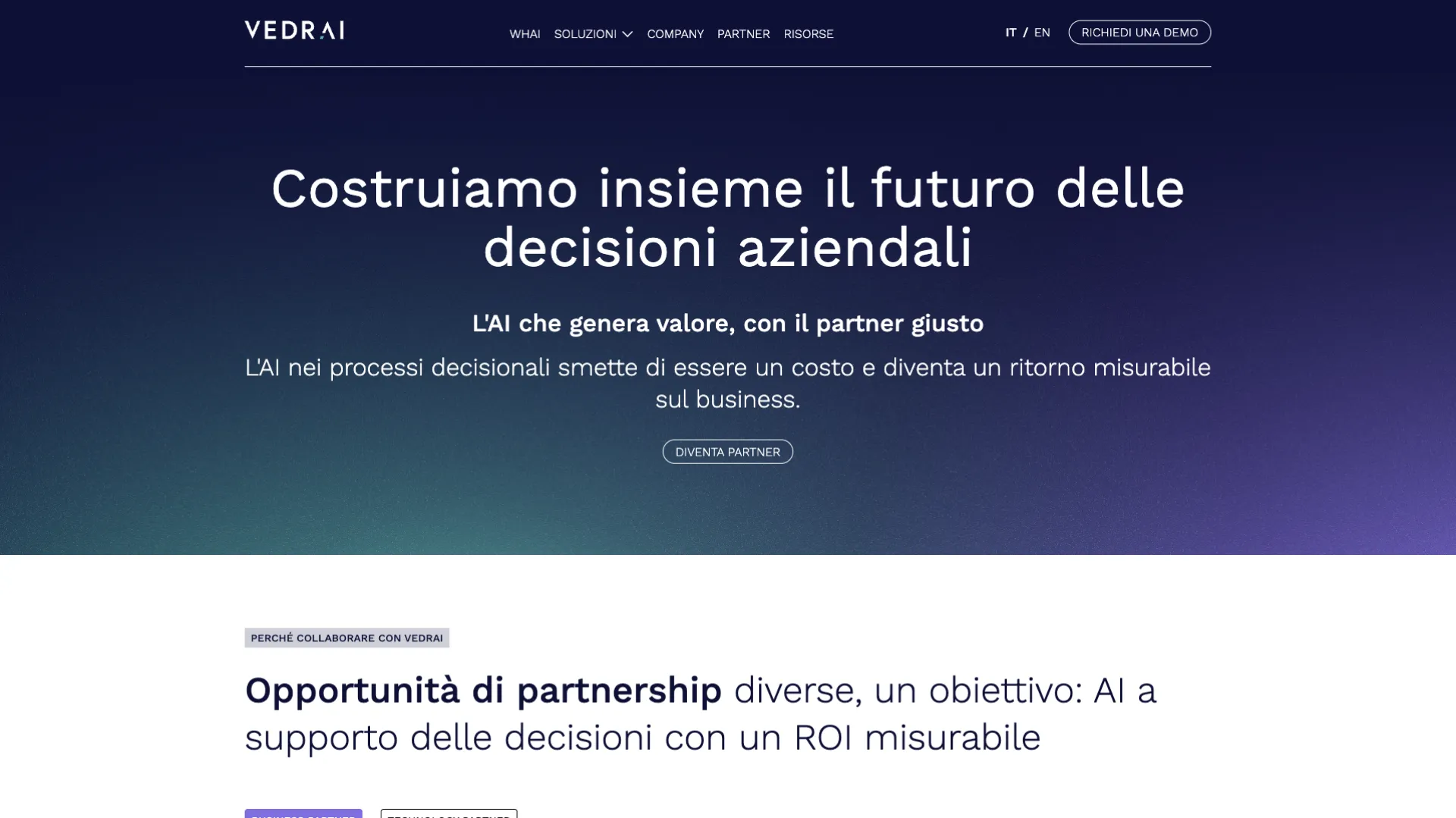 Filtri della sezione Risorse Vedrai