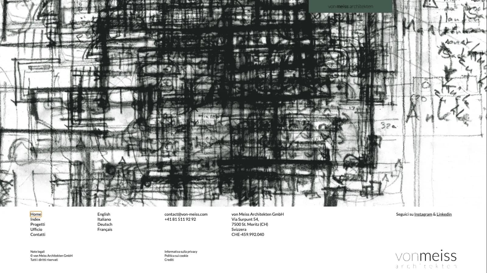 von Meiss architekten website homepage